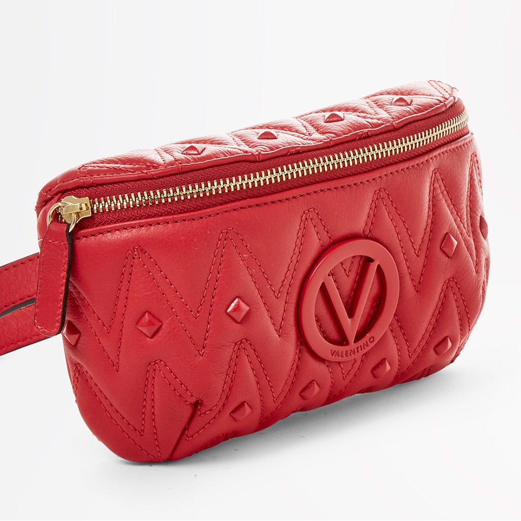 Authentic Valentino Fanny Studded Leather Belt Bag